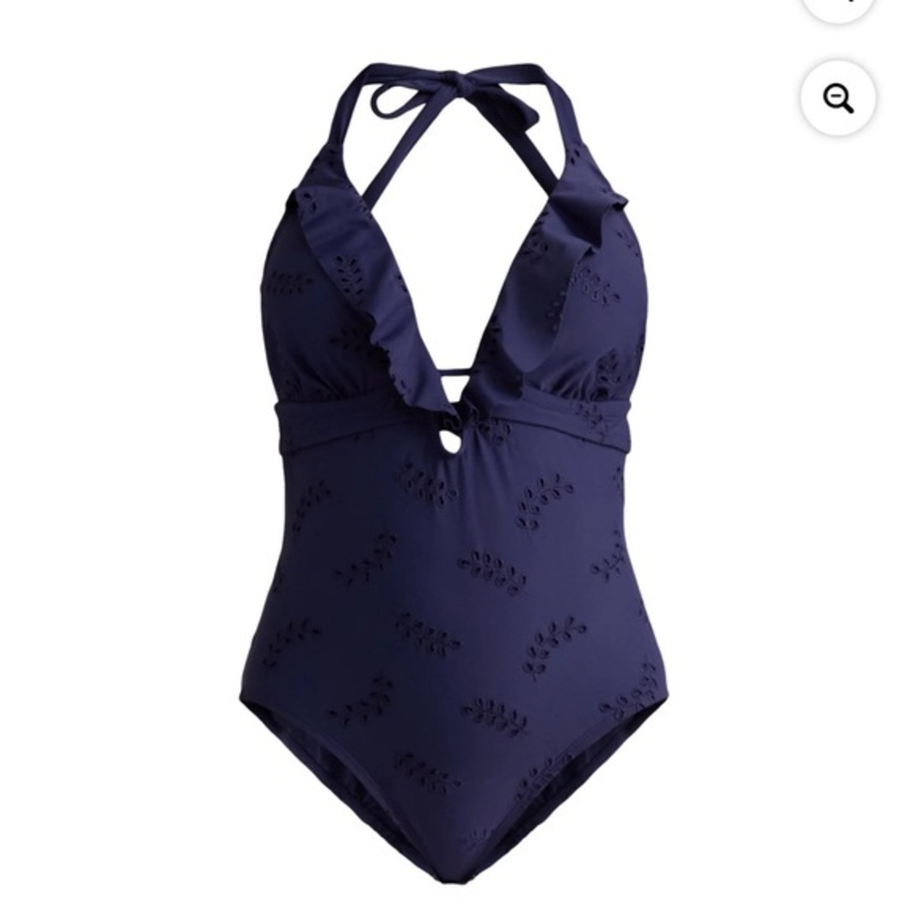 Halter Ruffle One-Piece Swimsuit